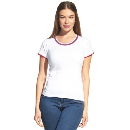 Female T -shirt, size 48, white color