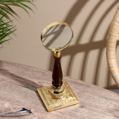 Lupa table souvenir "rist" tree, brass 25 cm-1