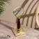 Lupa table souvenir "rist" tree, brass 25 cm