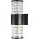 Wall lamp, invoice Duwi Techno, 170x108x320mm, 2he27, alum/glass, IP65, black, 99052