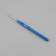 Knitting hook, with a plastic handle, d = 3 mm, 13.5 cm, blue color