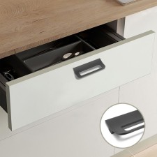Furniture bracket RS1402, m/o = 96, black color