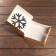 Folding box "Snowflake", craft, 15 x 15 x 4 cm