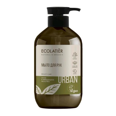 Liquid hand soap Ecolatier Aloe & almond milk, 400 ml
