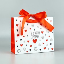 Laminated packet with a ribbon 