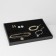 Top for rings 7 stripes, 35 × 24 × 3 cm, black color