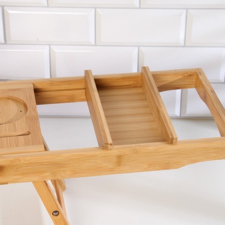 Table-vannitsa for a bath, large, 75 (109) x 23 x 4.5 cm, tree-10