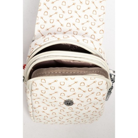 Cross-Body Bag, eco-leather, Ludor white, 12x5x19 cm-4