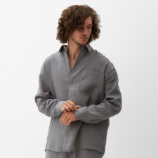 Men's shirt with long sleeve MIST R.54, Gray