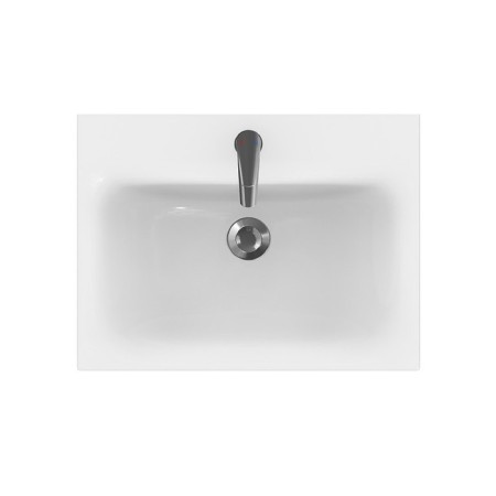 The built -in sink Cersanit Moduo 60, with 1 hole for the mixer, white-1
