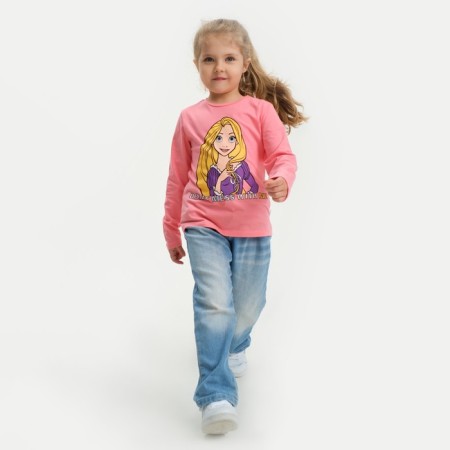 Long sleeve T-shirt "Rapunzel", Disney, height 110-116, pink-3