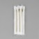 Metal zipper, No. 4, non -proceeding, automatic lock, 14 cm, white/gold color