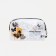 Cosmetic bag with lightning, black color