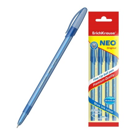 Ballic handle, node 0.7 mm, subtle letter, Erichkrause Neo Original, blue ink blue-2