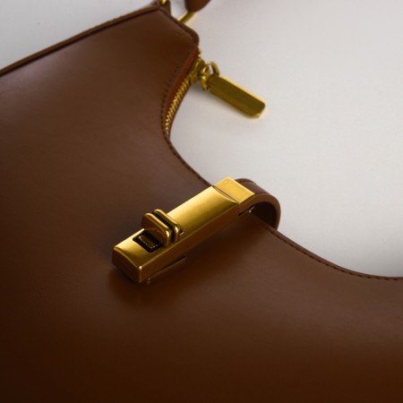 Female bag Textura, small size, brown color-5