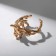 Ring "melting" is shapeless, the color is gold, dimensionless