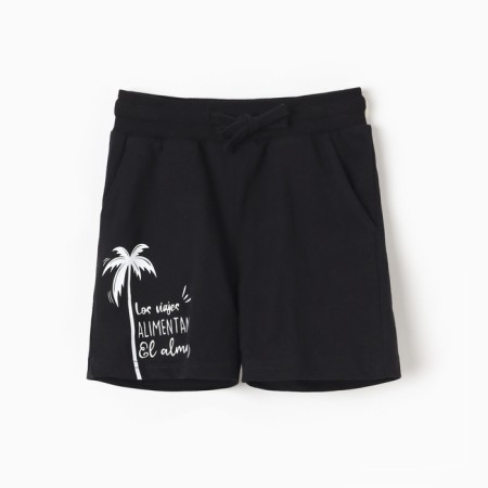 Shorts for a boy, color black, height 104 cm
