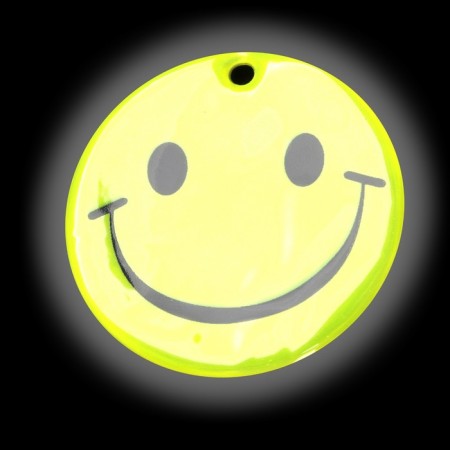 The reflective element "Smiley-smile", bilateral, d = 5 cm, yellow color-3