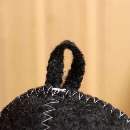Bath cap with embroidery "main banner", gray, packing 5pcs-2