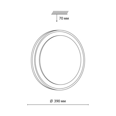 AKUNA LED 48W 3000-6300K D390 IP43.-1