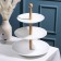 Ceramic 3-tier ceramic "esthete", D = 31/26/20 cm, white color