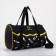 Sports bag with lightning, long belt, black/yellow color