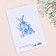 Folder for the birth certificate "Bunny" Blue Tone, A5