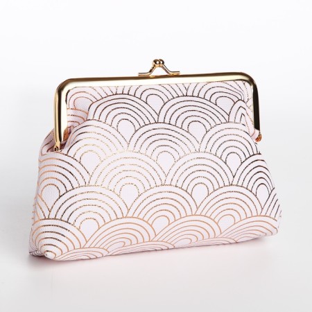 Cosmetic bag on the farmar, white color