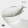 Porcelain salad magistro "fish", 2 l, 31 × 17 × 10.5 cm, white color