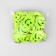 Reflective element "Classic", 5 × 5 cm, yellow color