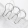 Curtain hook, 7 × 4 cm, 20 pcs, silver color