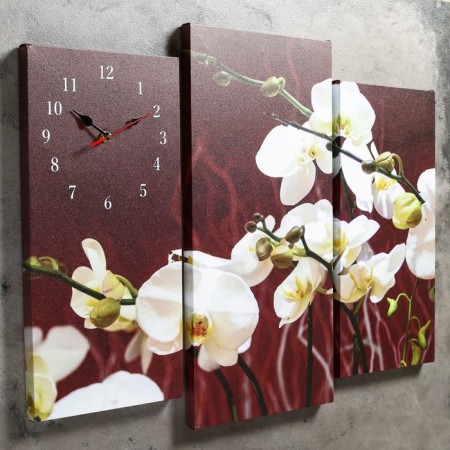 Walls are wall, modular, series: flowers, "white orchids", 60x80 cm-1