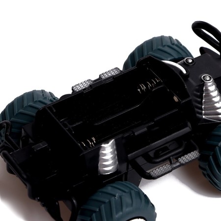 Dino radio -controlled jeep works on batteries, blue color-4