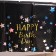 Great tablecloth “Happy Birthday” 137 × 183 cm, black color