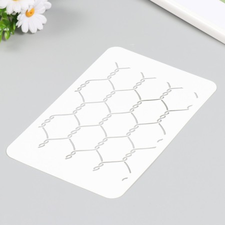 Plastic stencil "Gesture mesh" 16x24 cm-1