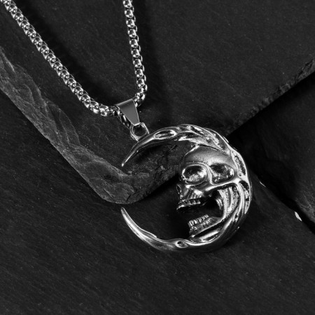 Circle of the “skull” crescent, the color is black silver, l = 70 cm