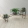 Flower stand, floor, 3 pots, d = 17 cm, bronze, "descent"