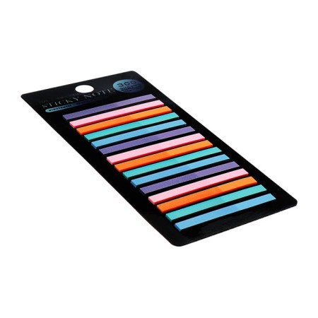 Block-filling with a sticky edge plastic 20l x 15 pieces, 5 cv. Pastel, 45mm x 4mm Calligrata