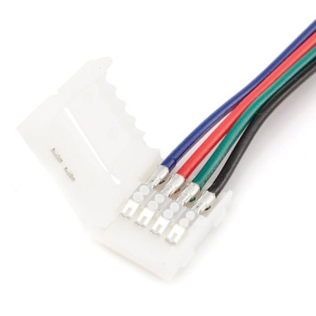 A set of Apeyron Electrics connecting connectors for RGB tape, 10 mm, 2 pcs