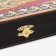 Backgammon "red pattern", wooden board 50 x 50 cm, with a field for playing checkers