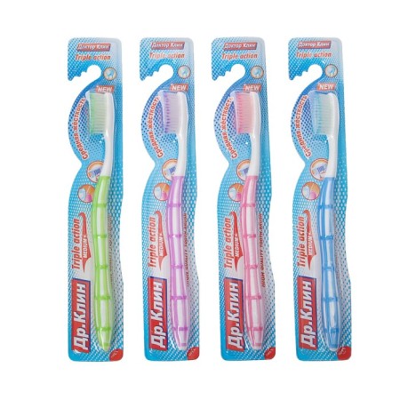 Tail brush "Dr.Klin" Triple Action, average stiffness, 1 pc.-4