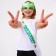 Carnival set "A graduate of the kindergarten" 5 items: white tape, glasses, ball 3 pcs.