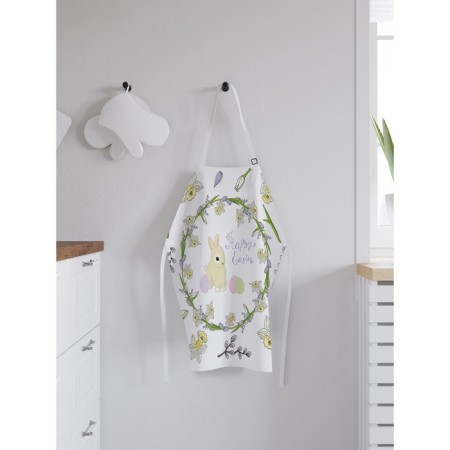 Apron kitchen with a photo print "Easter motifs", adjustable, size OS-1