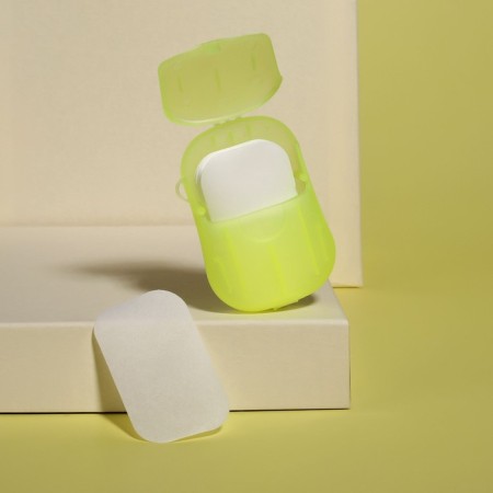 Leaf soap, in plates, 18 (± 2) pcs, in case, yellow color-2