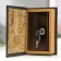 Safe-book wood to the leatherette "buffalo" 17x11x5 cm