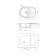 Dr.gans Smart “Viola-740” kitchen washing is 740x480 mm, h = 197 mm, black color is