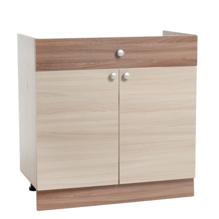 Floor cabinet for sink 800x420x810 ash -dark ash -dark/light
