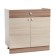 Floor cabinet for sink 800x420x810 ash -dark ash -dark/light