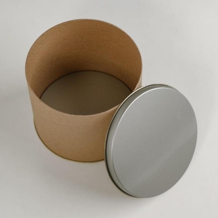 Tube 120x100 mm (80 mm inner height), dense cardboard, metal cover-2