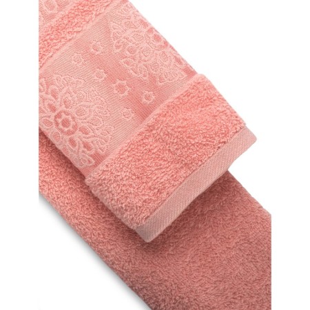 Terry towel "Linda", 420 g, size 70x140 cm, pink color-2